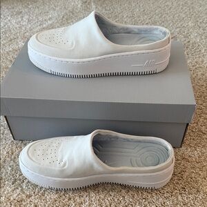 Nike White Slip-On Athletic Shoes
